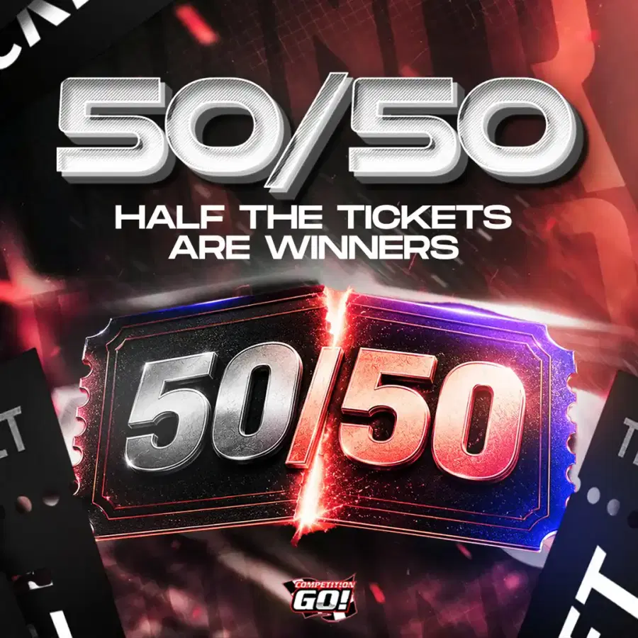 50/50 - HALF THE TICKETS ARE WINNERS! (BIG INSTANTS)