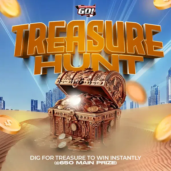 TREASURE HUNT - DIG FOR TREASURE TO WIN INSTANTLY (£650 MAIN PRIZE)