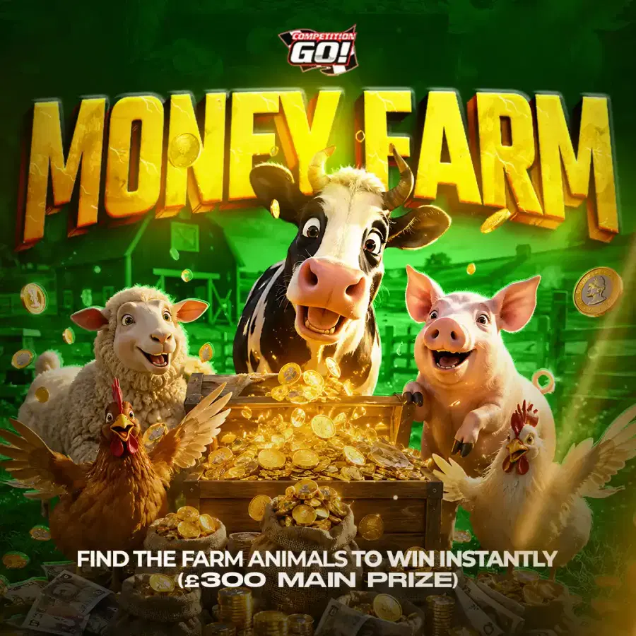 MONEY FARM - FIND THE FARM ANIMALS TO WIN INSTANTLY (£300 MAIN PRIZE)