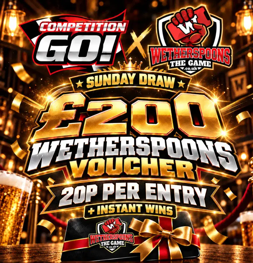 🍻 £200 WETHERSPOONS GIFT CARD + INSTANT WINS!