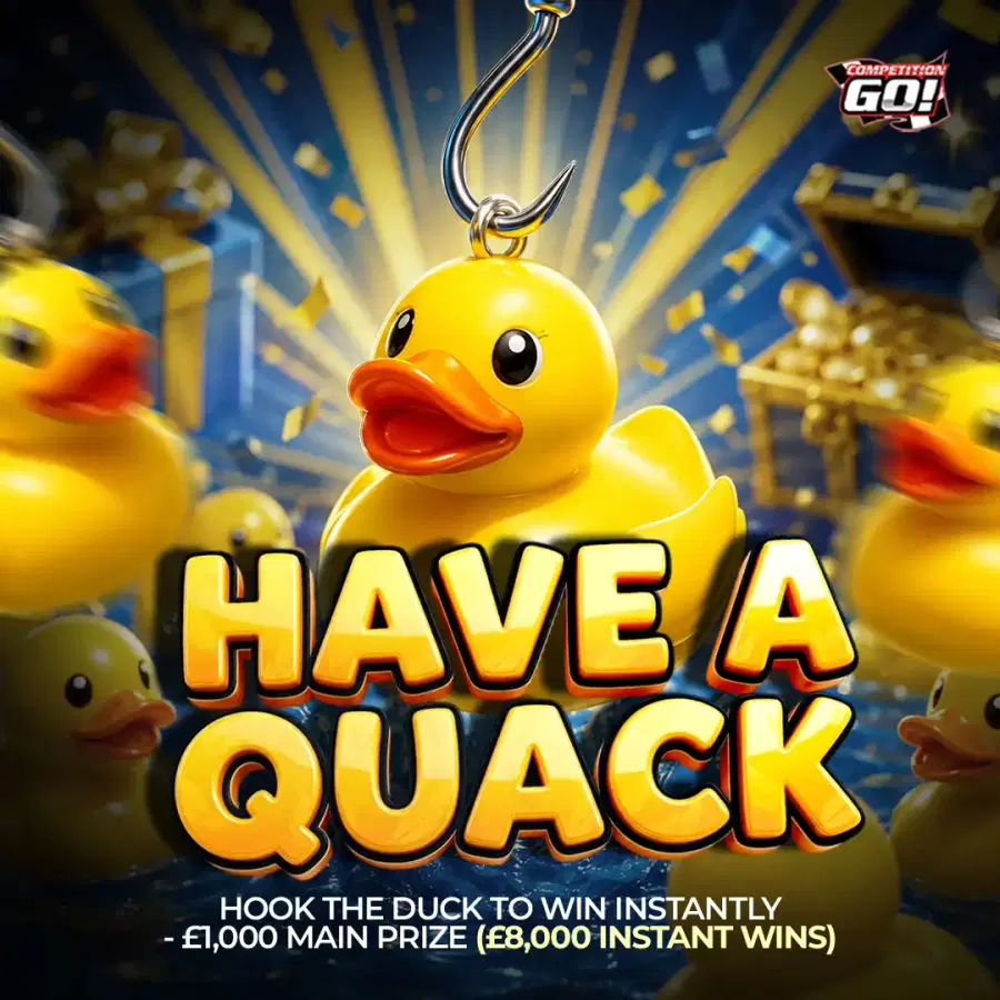 HAVE A QUACK - HOOK THE DUCK TO WIN INSTANTLY - £1,000 MAIN PRIZE (OVER £8,000 INSTANT WINS)