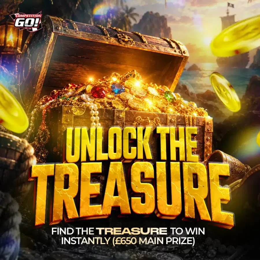UNLOCK THE TREASURE - FIND THE TREASURE TO WIN INSTANTLY (£650 MAIN PRIZE)
