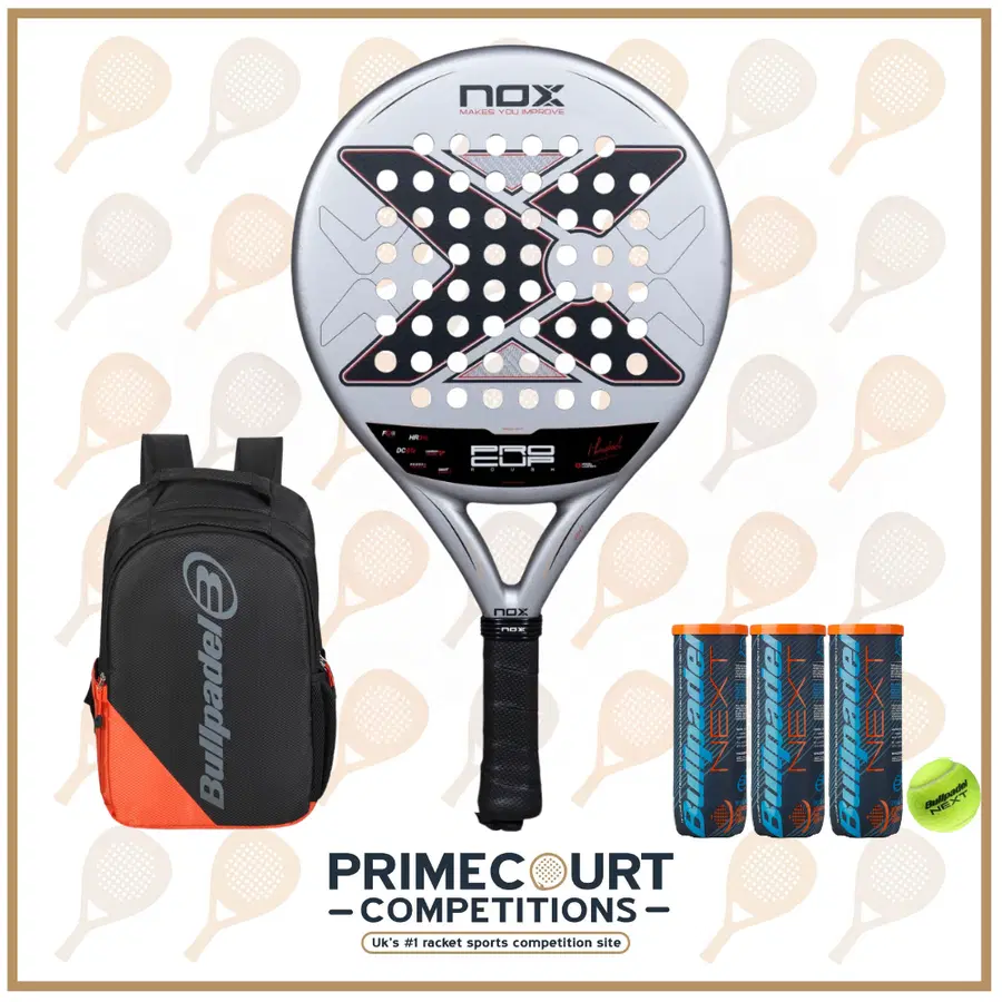 Nox ML10 Pro Cup Rough By Miguel Lamperti Padel Racket 2027 (BUNDLE)