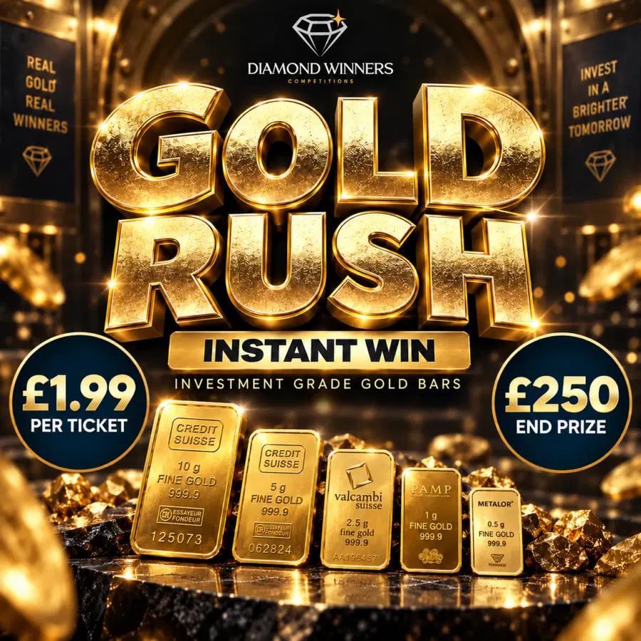 £15,000 Gold Rush – Win Gold Bars Instantly!