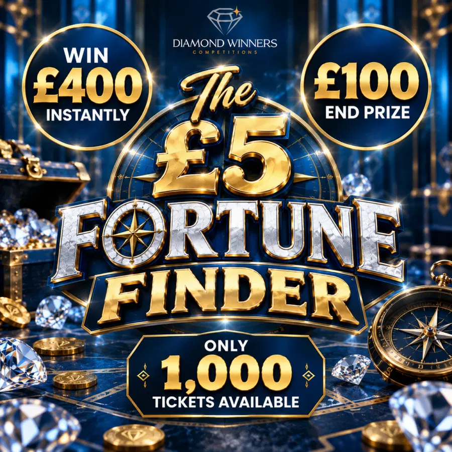 The £5 Fortune Finder! Win up to £400 Instantly!