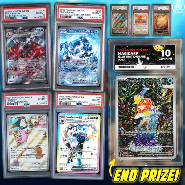 ACE 10 Magikarp + £2,500 Instant Wins!