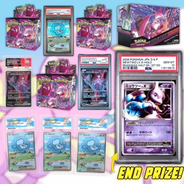 PSA 10 Mewtwo LV.X + £10,000 Mew Instant Wins!