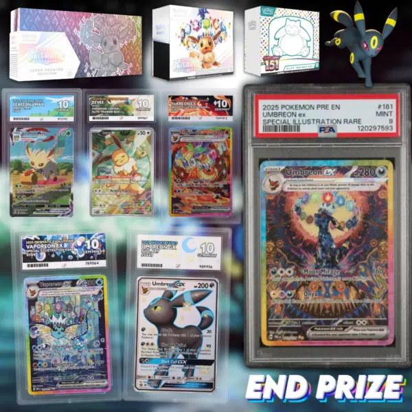 PSA 9 Umbreon ex 161 + £5,000 Instant Wins!