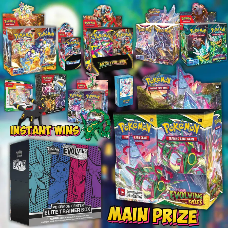Evolving Skies Booster Box + £10,000 Instant Wins!