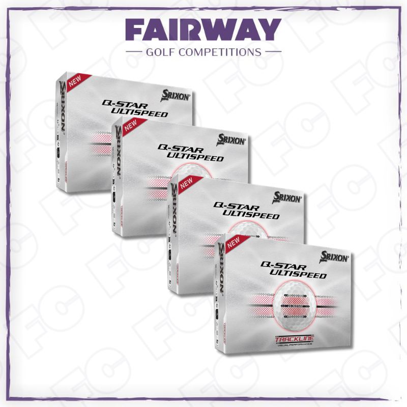 WIN 4 Dozen Srixon Q Star Ultispeed Trackline Golf Balls!