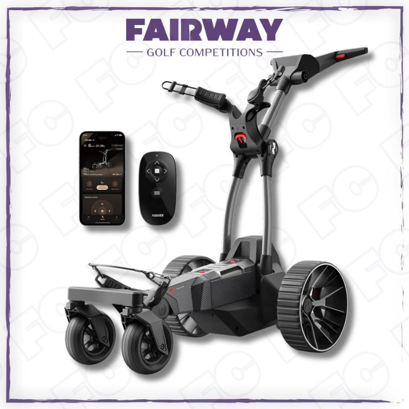 WIN a Navvee Birdie 3 Electric Remote Golf Trolley!