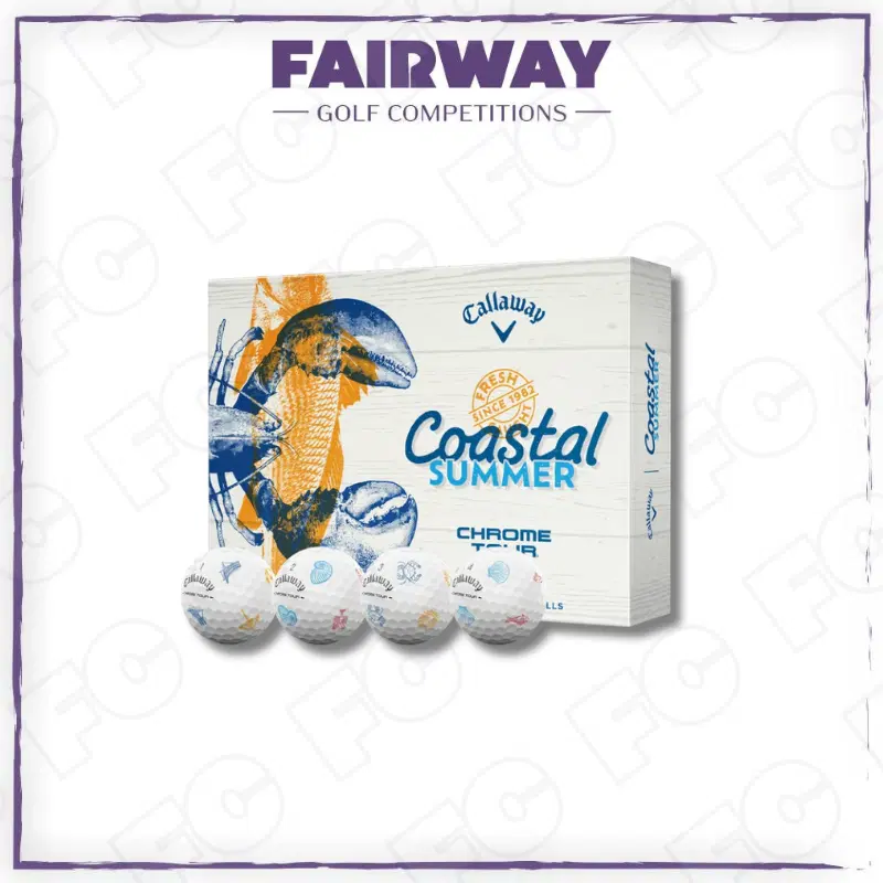 WIN 1 dozen Callaway Limited Edition Chrome Tour Coastal Summer Golf Balls!