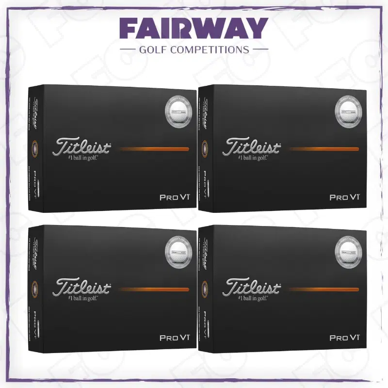 WIN 4 dozen Titleist Pro V1 Enhanced Alignment Golf Balls!