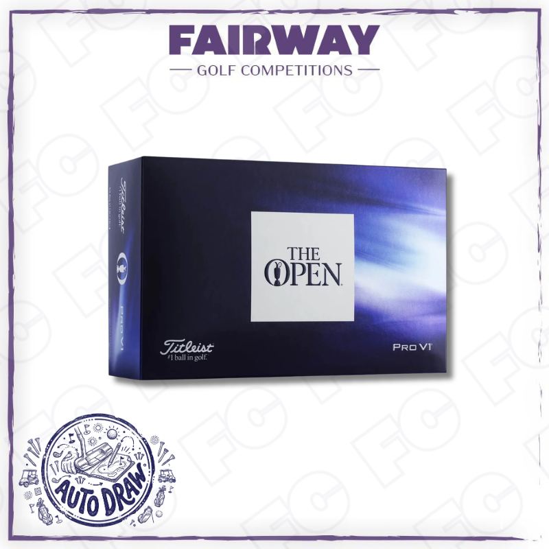 WIN a box of Titleist Limited Edition The Open Championship Pro V1 Golf Balls – AUTO DRAW