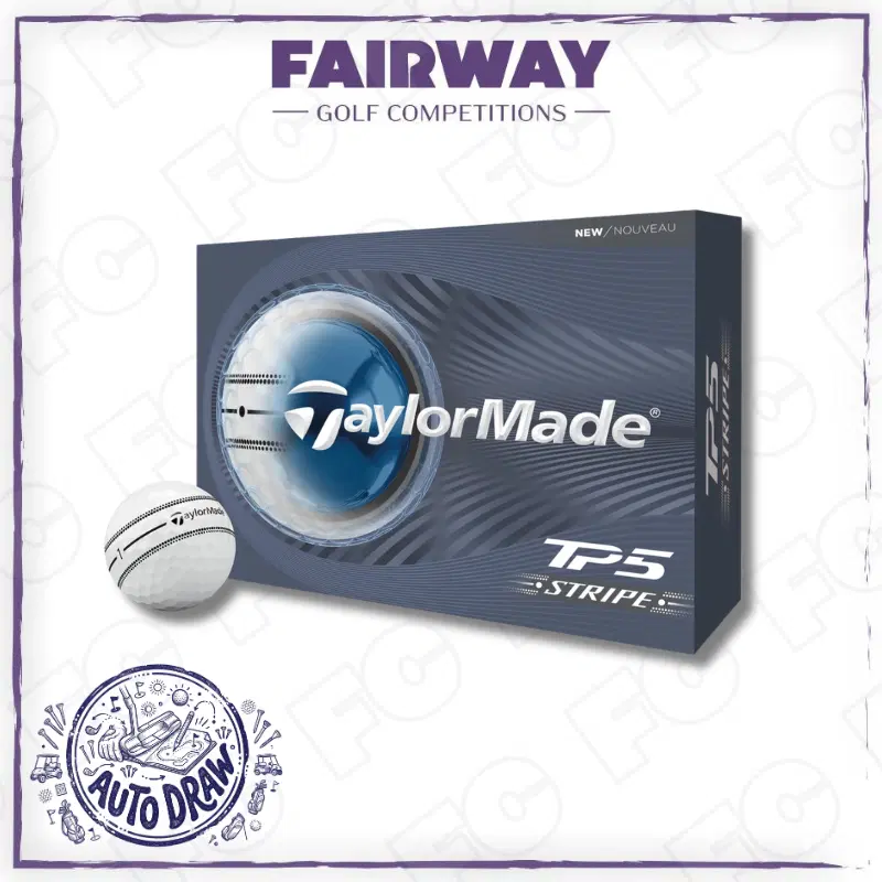 WIN 1 Dozen TaylorMade TP5 Stripe Golf Balls!