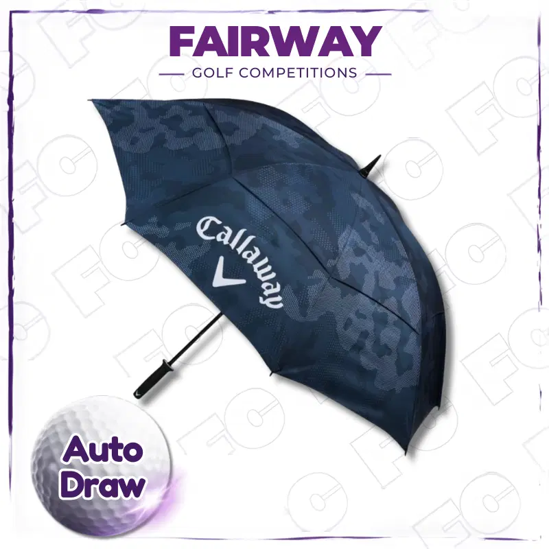 WIN a Callaway Shield 64″ Double Canopy Golf Umbrella! – AUTO DRAW