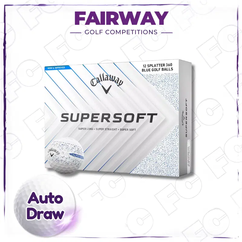WIN 2 Dozen Callaway Supersoft Splatter Golf Balls! – AUTO DRAW