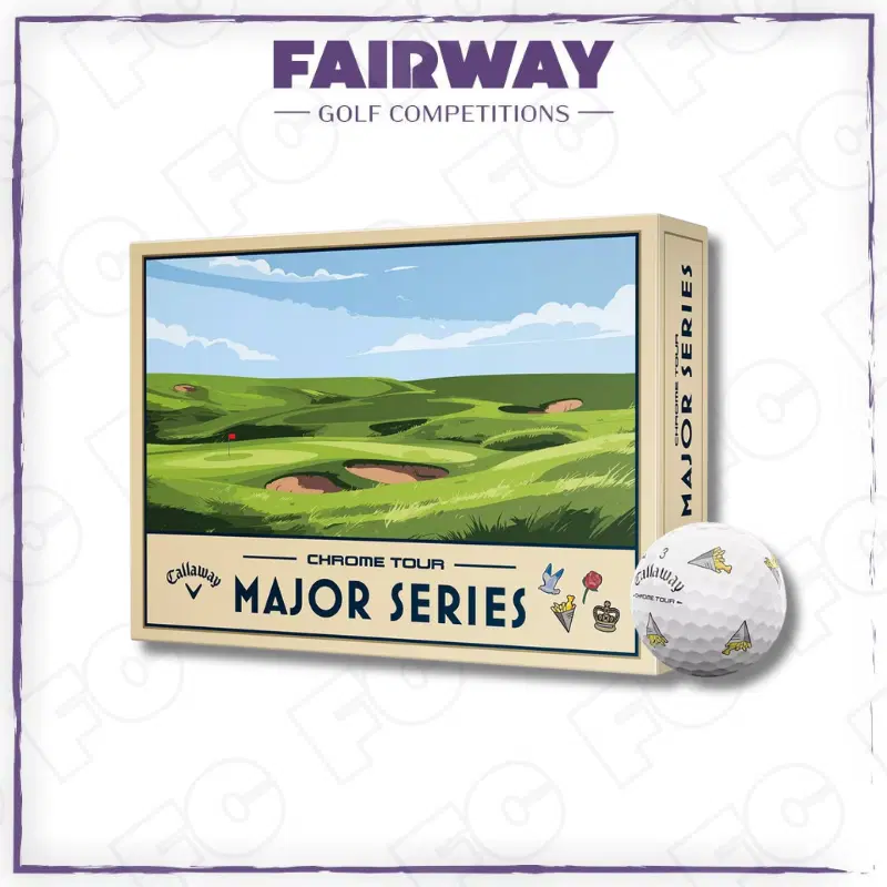 WIN 1 Dozen Callaway Limited-Edition Chrome Tour 12 Golf Ball Pack!