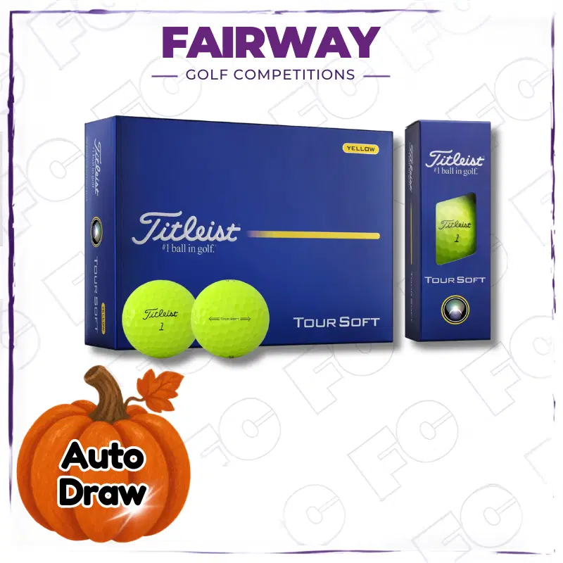 WIN 1 Dozen Yellow Titleist Tour Soft 12 Golf Ball Pack! – AUTO DRAW