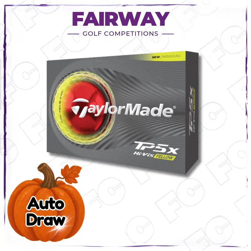 WIN 1 Dozen Taylormade 2026 Yellow TP5x Golf Balls! – AUTO DRAW