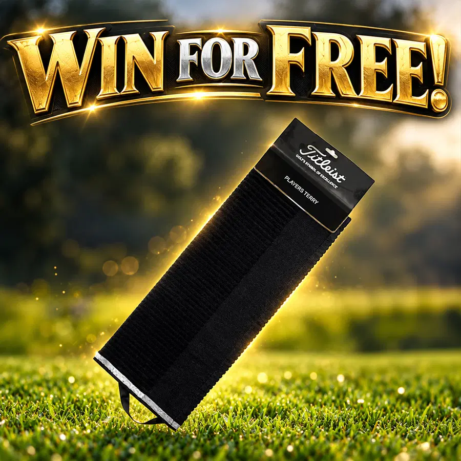 WIN A Titleist Players Terry Golf Towel FOR FREE!