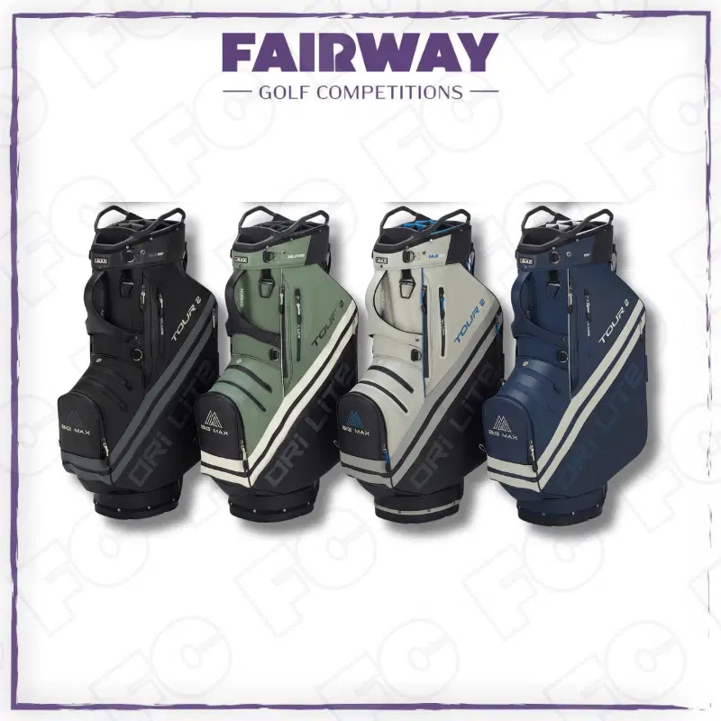 WIN a BIG MAX Dri Lite Tour 2 Golf Cart Bag of choice!