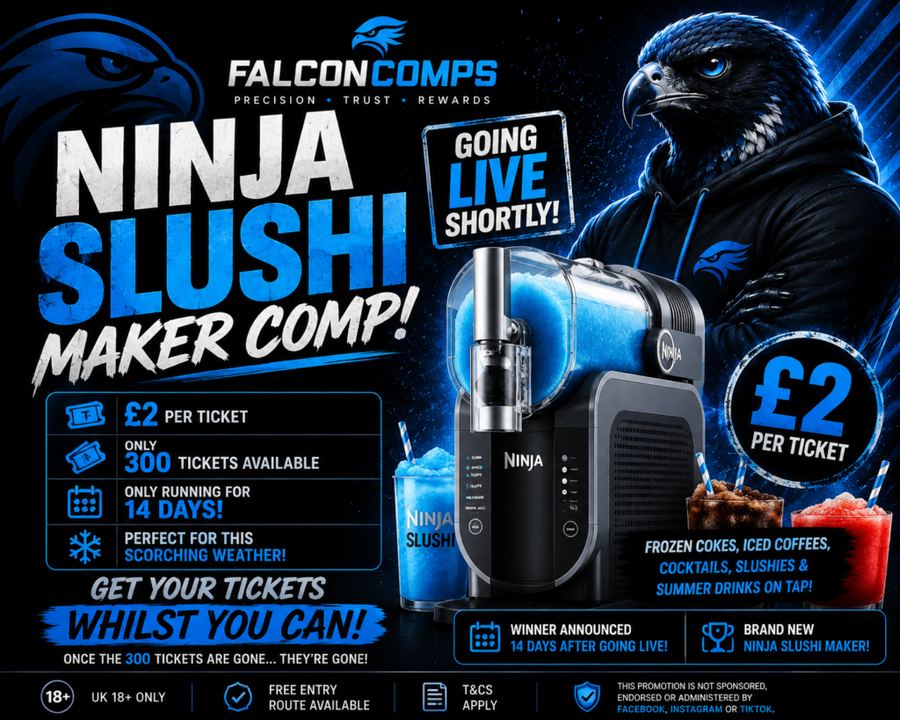 NINJA SLUSHi FS301UK Frozen Drink Maker – Artic Blue & Grey