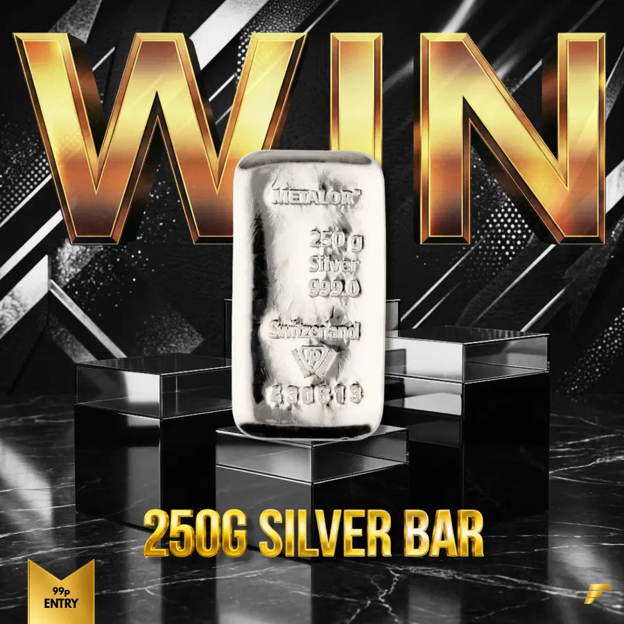 Win a 250g Silver Bar