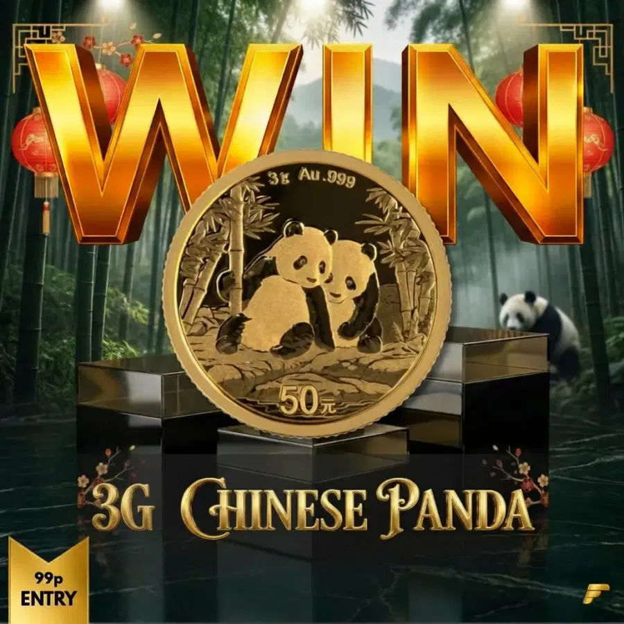 Win a 3g Chinese Gold Panda