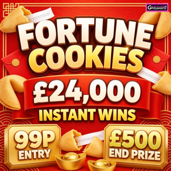 Fortune Cookies – £24,000 Cash Instant Wins + £500 Final Prize