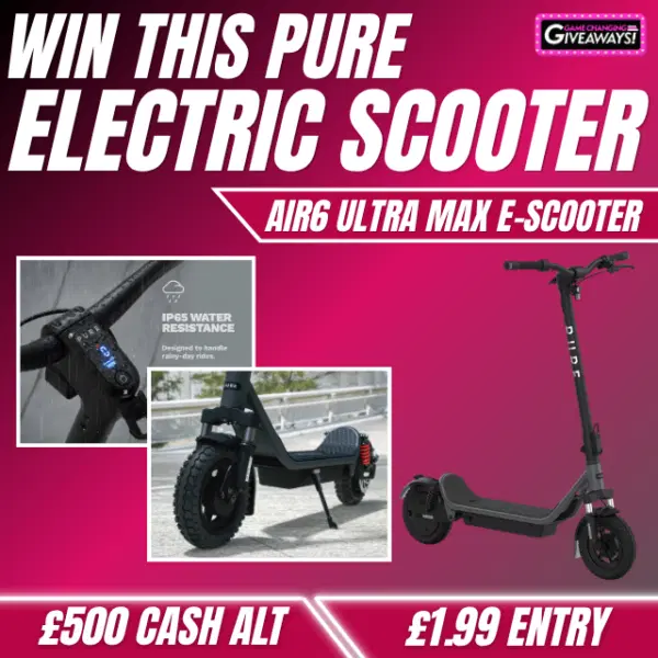 Pure Electric Air6 Ultra Max E-Scooter or £500 Cash alt