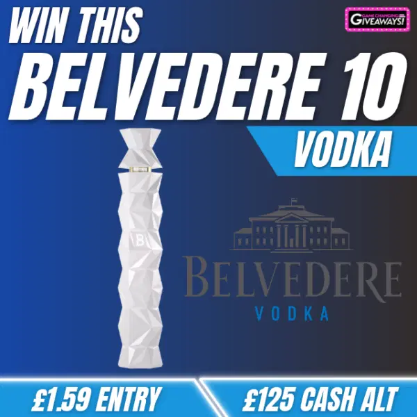 Belvedere 10 Vodka or £125 Cash alt