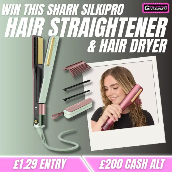 Shark SilkiPro Hair Straightener & Hair Dryer or £200 Cash alt