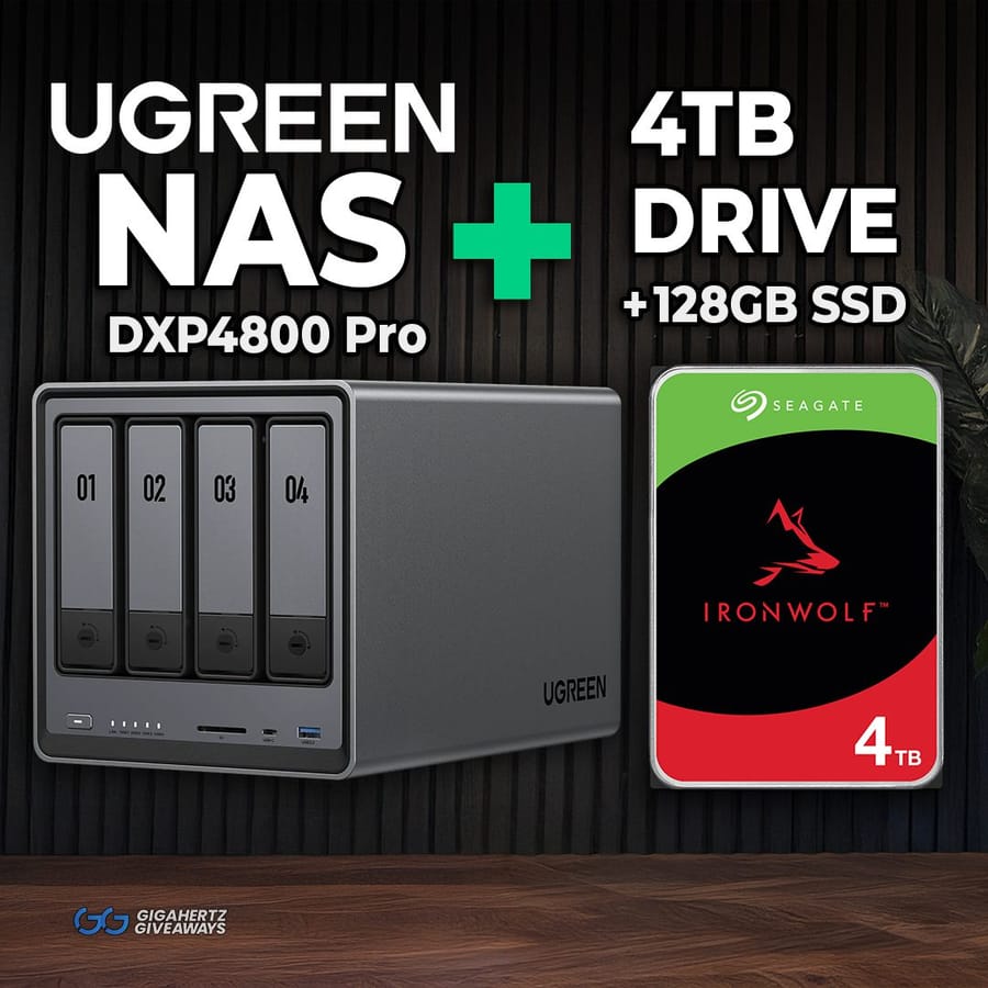 UGREEN DX4800 Pro NAS + 4TB Ironwolf Drive