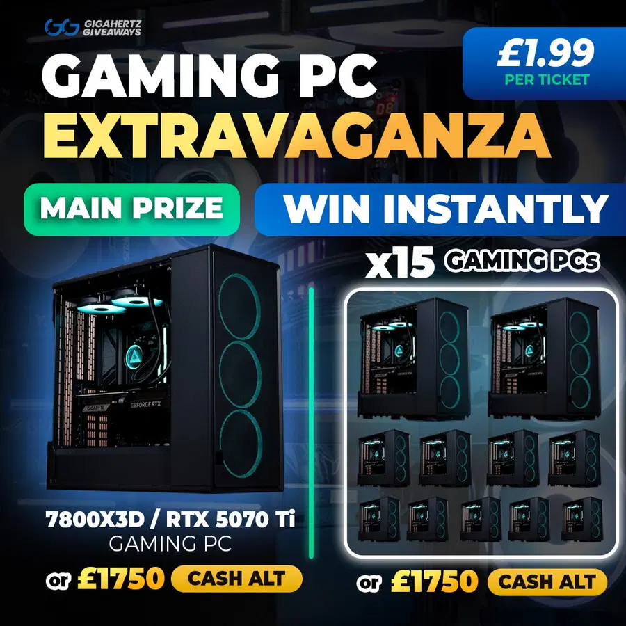 PC Extravaganza Comp | 15x 5070 Ti Gaming PCs to win!