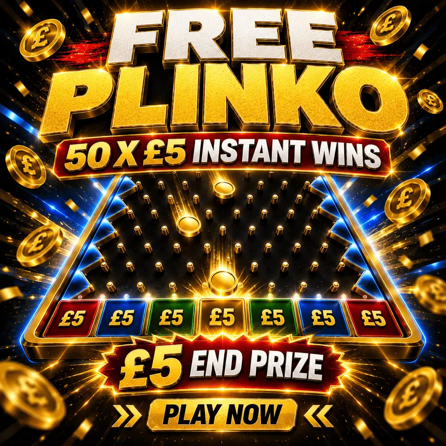 FREE PLINKO – 50 X FREE FIVERS!