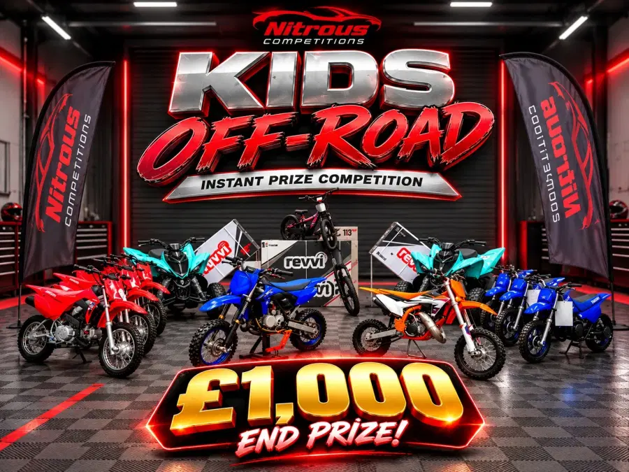 KIDS OFF-ROAD INSTANT WINS - £1,000 End Prize