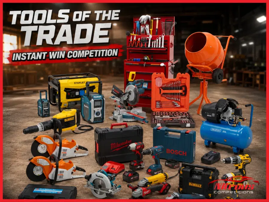 TOOLS OF THE TRADE INSTANT Prizes - £2,500 End Prize