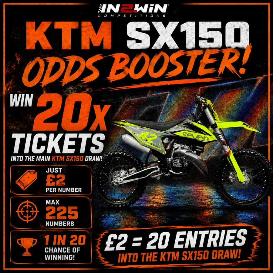 KTM 150 ODDS BOOSTER #2 (WIN A 1:20 CHANCE )