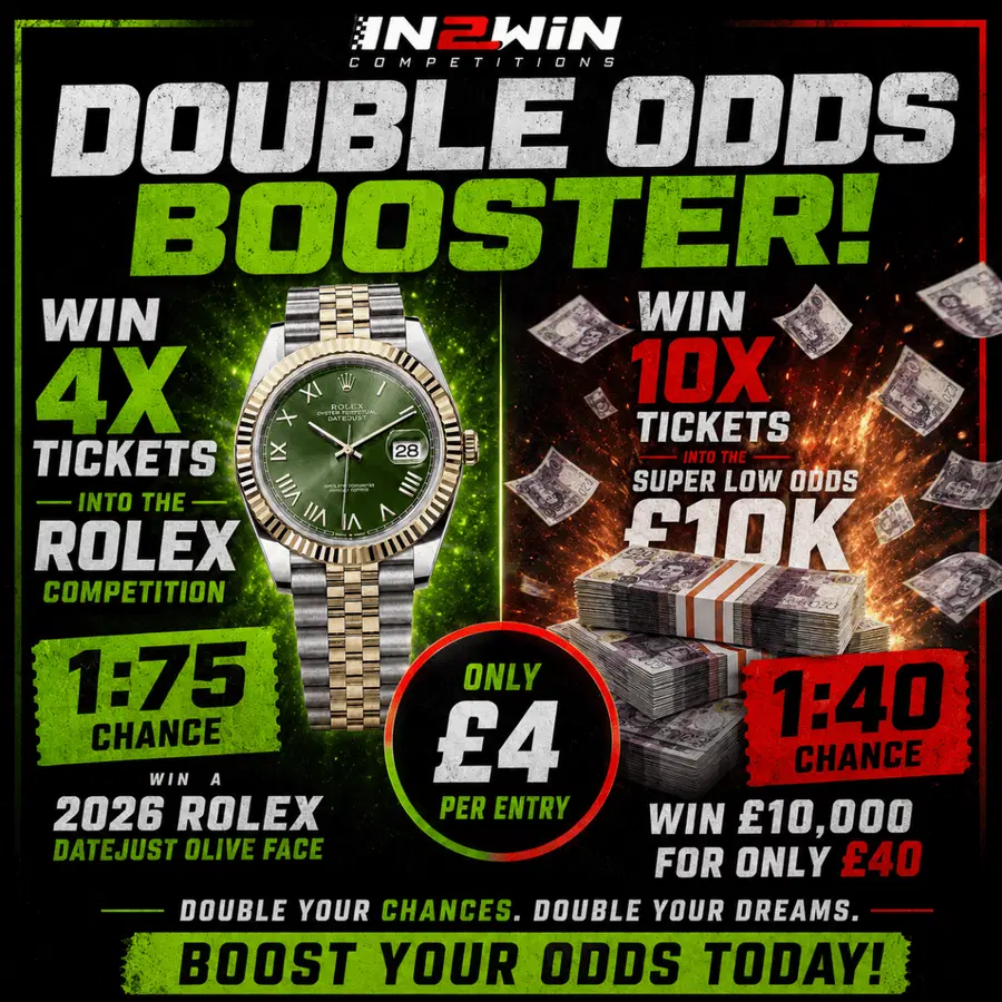 Double Odds Booster 4x ( Rolex x4 +x10 Low Odds 10K Tickets) #1
