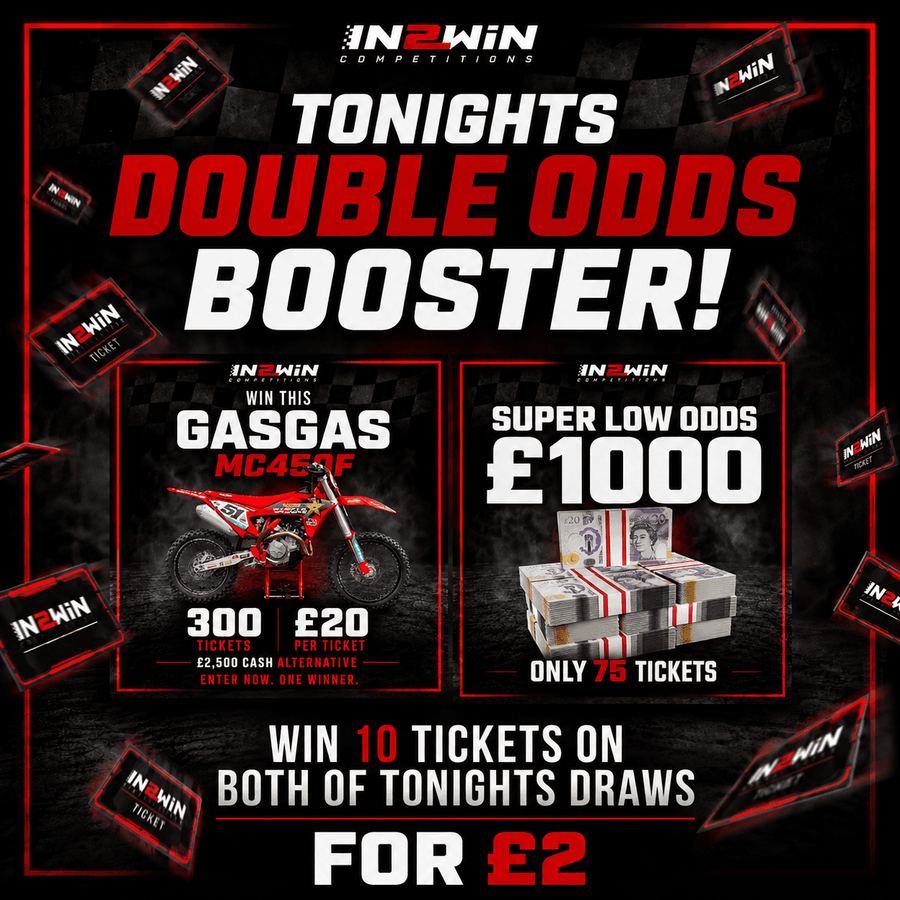Tonights Double Odds Booster!