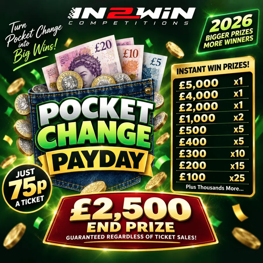 Pocket Change Pay Day Instant Win Comp £75,000 of Instant Wins (£2500 End Prize) 2.0