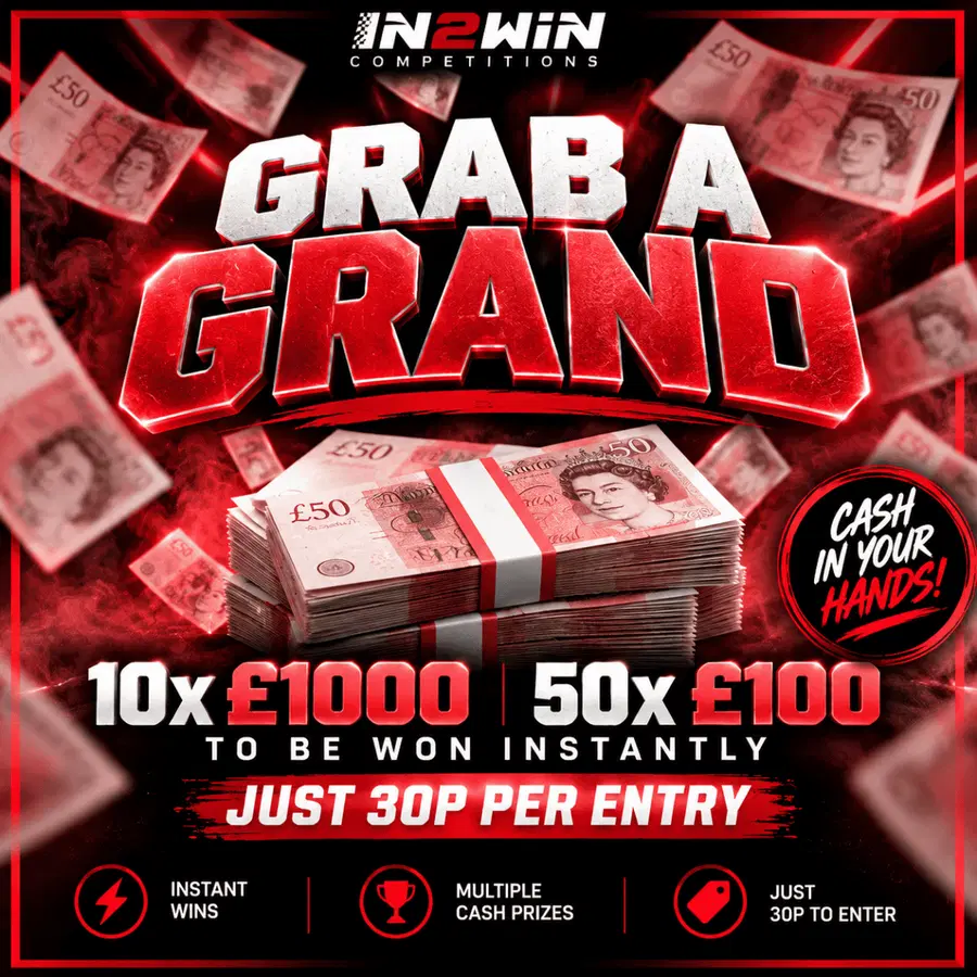 Grab a grand Instant win competition- Win £1K for 30p! £500 End prize!