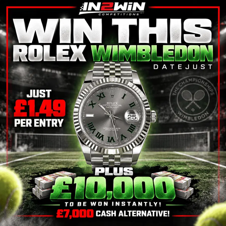 Rolex ‘Wimbledon’ Datejust + £10,000 Instant Wins!