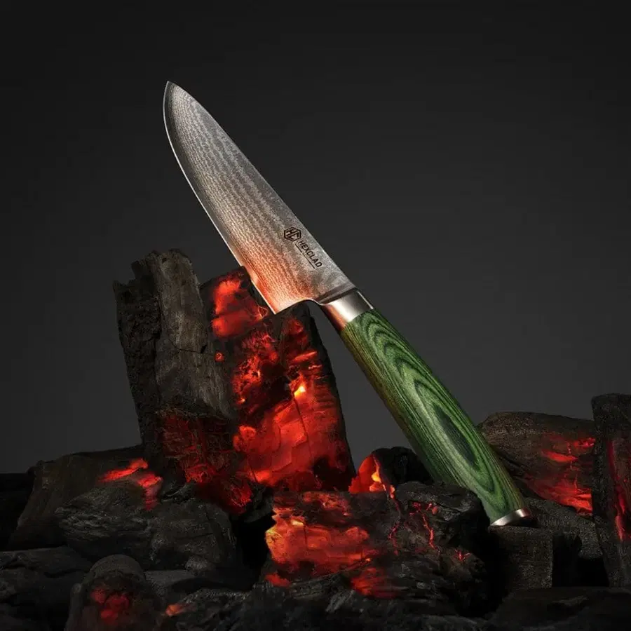 HexClad Damascus Steel 20cm Chef’s Knife