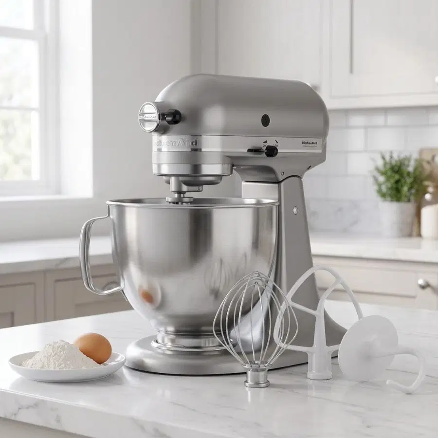 KitchenAid 4.3L Tilt-Head Stand Mixer (Contour Silver)