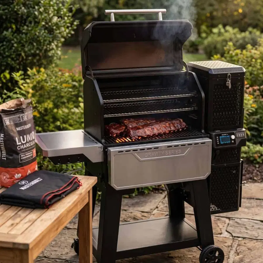 Masterbuilt Gravity Series XT Digital BBQ Grill & Smoker with Cover and Lumpwood Charcoal
