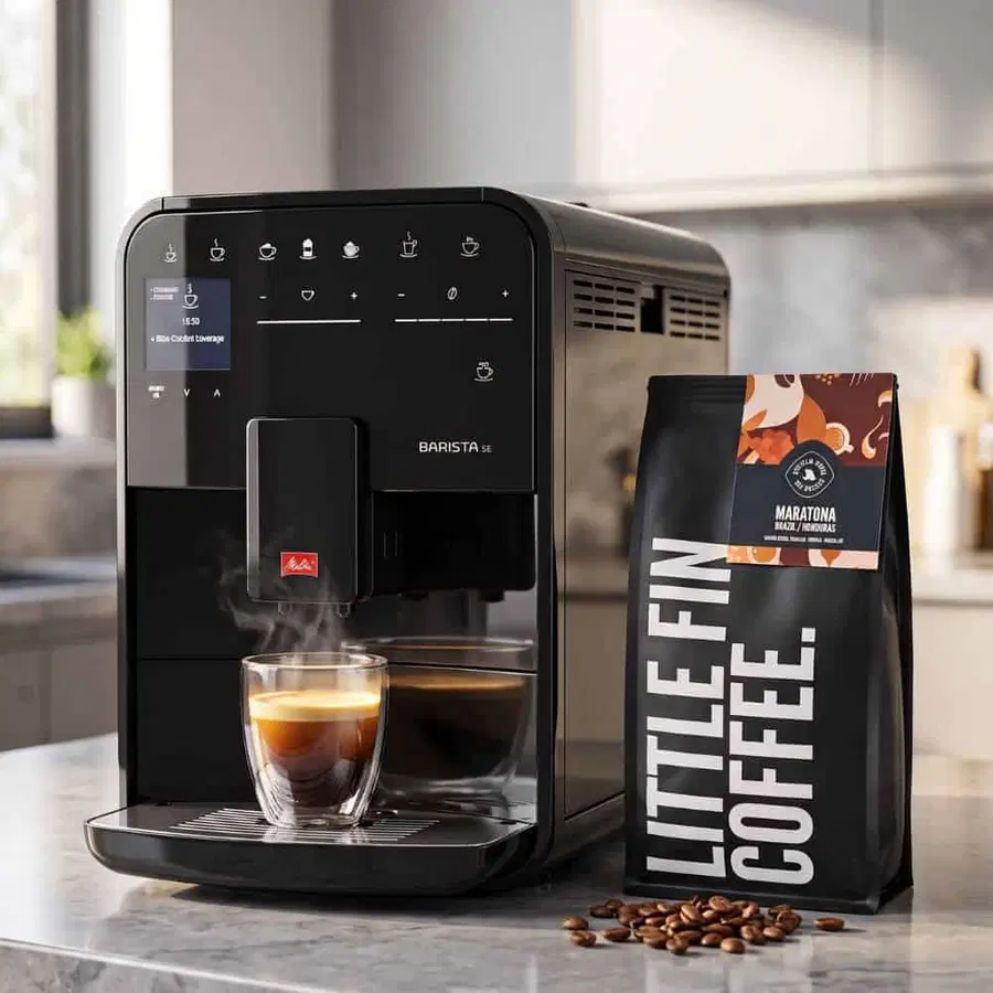 Melitta Barista SE Black F830-003 Bean-To-Cup Coffee Machine with 500g of Little Fin Coffee