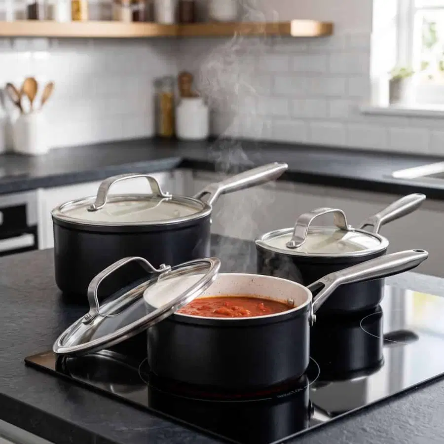 Ninja Ceramic Pro 6pc Saucepan Set with Lids