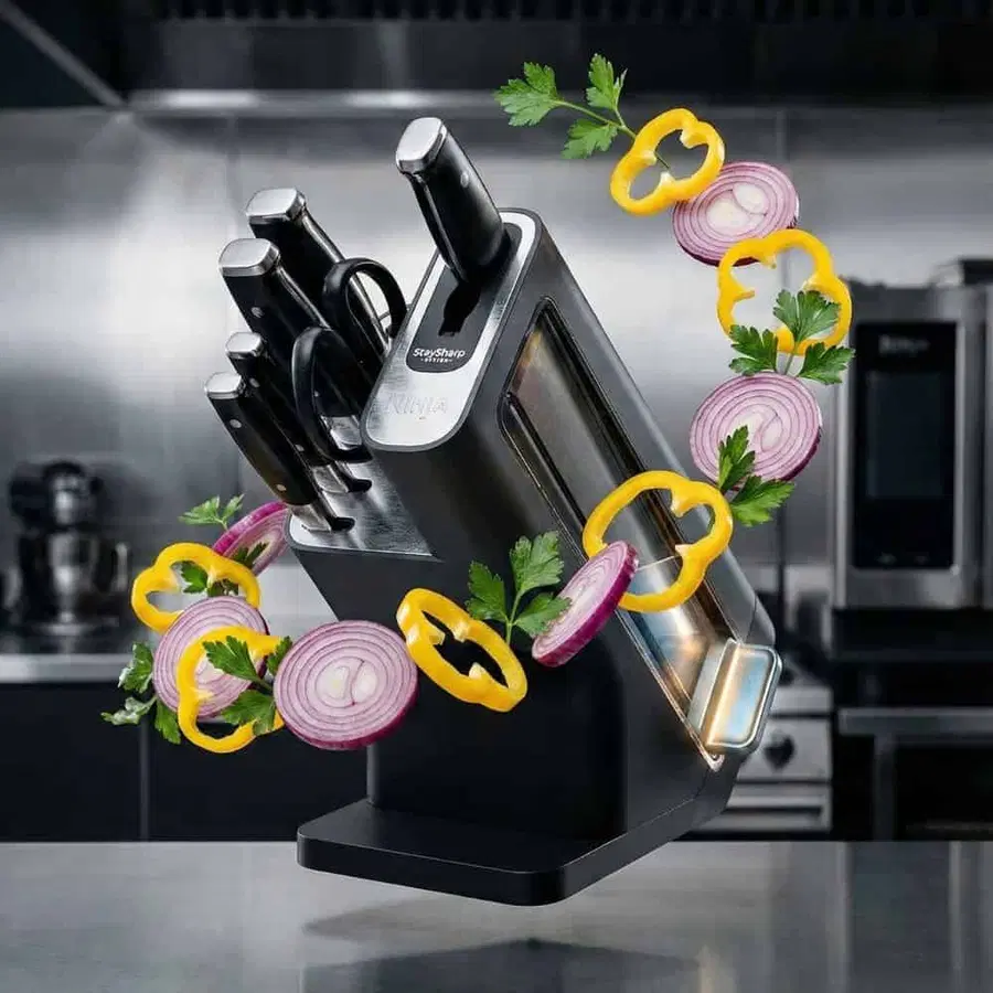 Ninja Foodi StaySharp 6pc Knife Block with Integrated Sharpener